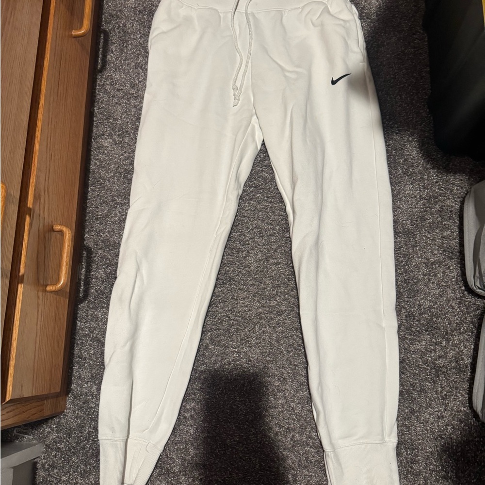 Nike White Joggers